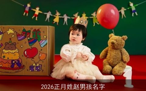 2026正月姓赵男孩名字