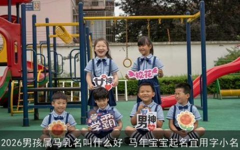 2026男孩属马乳名叫什么好 马年宝宝起名宜用字小名