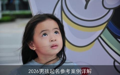 2026男孩起名参考案例详解