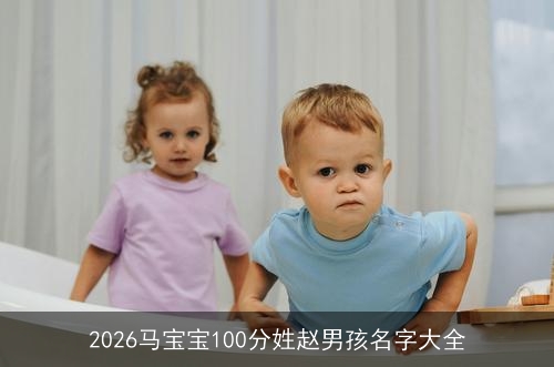 2026马宝宝100分姓赵男孩名字大全