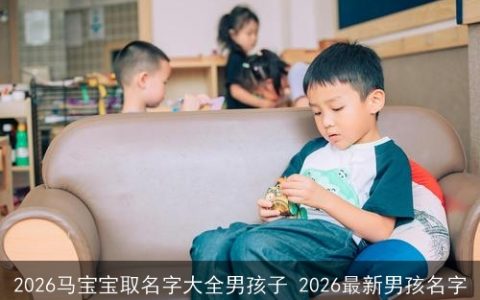 2026马宝宝取名字大全男孩子 2026最新男孩名字