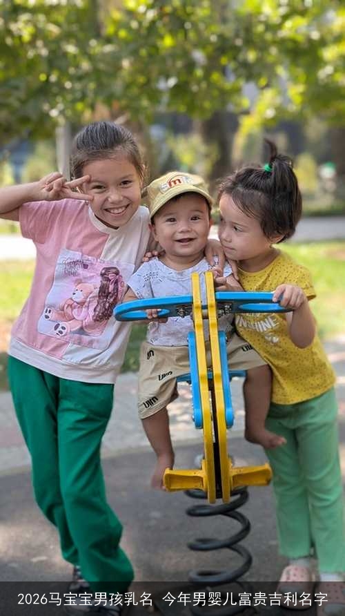 2026马宝宝男孩乳名 今年男婴儿富贵吉利名字
