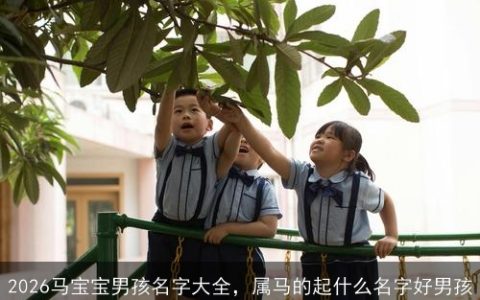 2026马宝宝男孩名字大全，属马的起什么名字好男孩