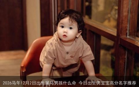 2026马年12月2日出生属马男孩什么命 今日出生男宝宝高分名字推荐