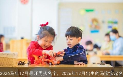 2026马年12月最旺男孩名字，2026年12月出生的马宝宝起名