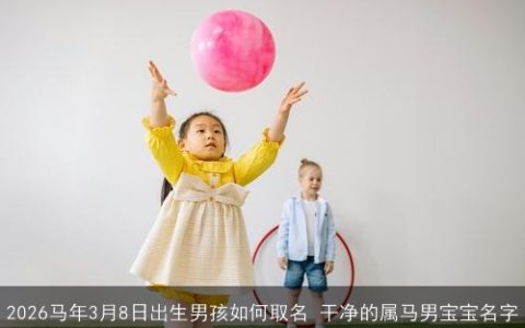 2026马年3月8日出生男孩如何取名 干净的属马男宝宝名字