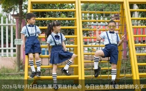 2026马年8月2日出生属马男孩什么命 今日出生男孩最好听的名字