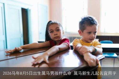 2026马年8月5日出生属马男孩什么命 属马新生儿起名宜用字