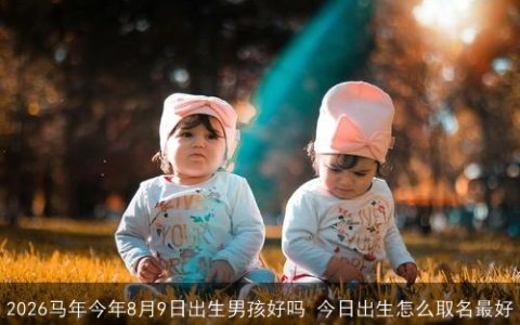 2026马年今年8月9日出生男孩好吗 今日出生怎么取名最好