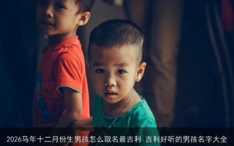 2026马年十二月份生男孩怎么取名最吉利 吉利好听的男孩名字大全