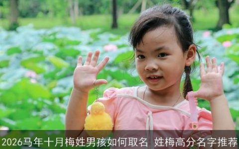 2026马年十月梅姓男孩如何取名 姓梅高分名字推荐