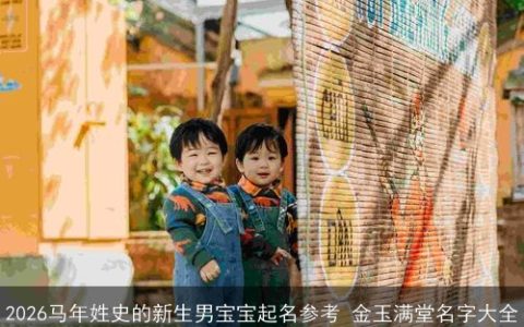 2026马年姓史的新生男宝宝起名参考 金玉满堂名字大全