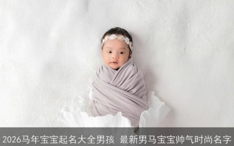 2026马年宝宝起名大全男孩 最新男马宝宝帅气时尚名字