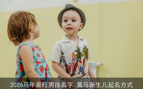 2026马年最旺男孩名字 属马新生儿起名方式