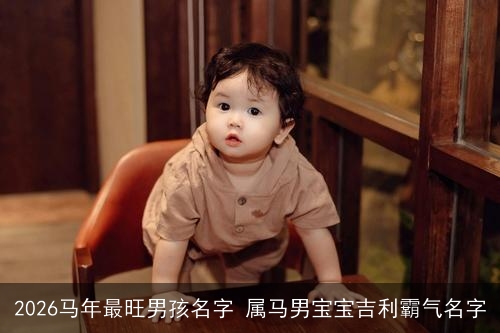 2026马年最旺男孩名字 属马男宝宝吉利霸气名字