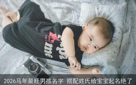 2026马年最旺男孩名字 搭配姓氏给宝宝起名绝了