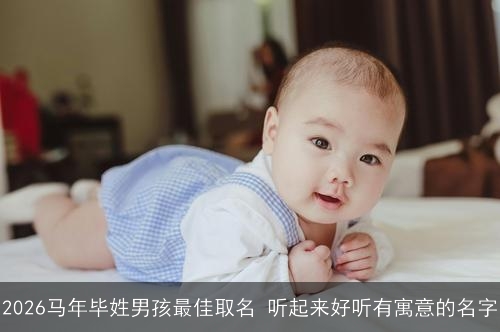 2026马年毕姓男孩最佳取名 听起来好听有寓意的名字