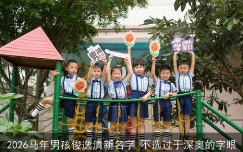 2026马年男孩俊逸清新名字 不选过于深奥的字眼