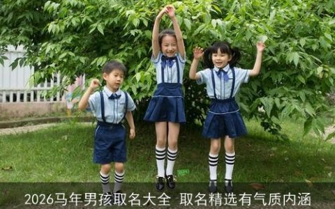 2026马年男孩取名大全 取名精选有气质内涵