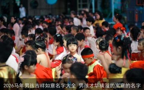 2026马年男孩吉祥如意名字大全 男孩才华横溢的寓意的名字