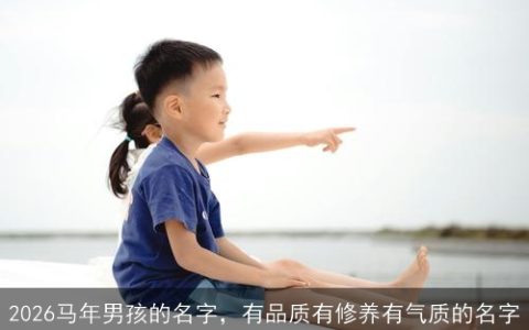 2026马年男孩的名字，有品质有修养有气质的名字