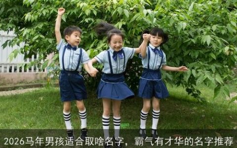 2026马年男孩适合取啥名字，霸气有才华的名字推荐