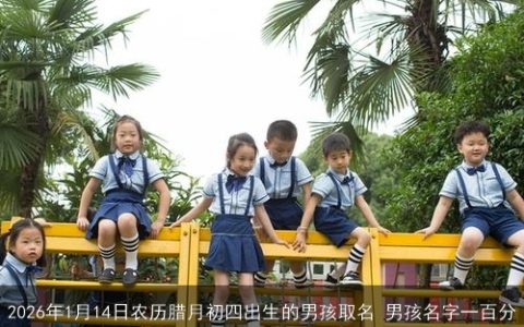 2026年1月14日农历腊月初四出生的男孩取名 男孩名字一百分