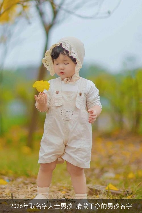 2026年取名字大全男孩 清澈干净的男孩名字