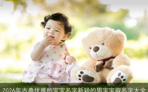 2026年古典优雅的宝宝名字新颖的男宝宝取名字大全
