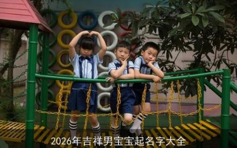 2026年吉祥男宝宝起名字大全