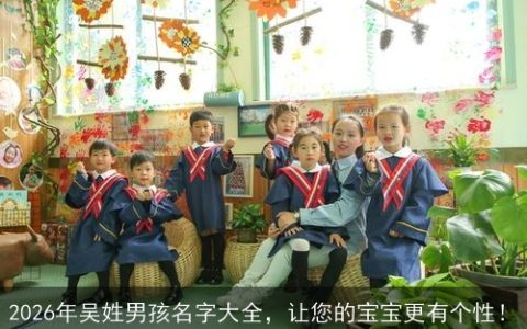 2026年吴姓男孩名字大全，让您的宝宝更有个性！