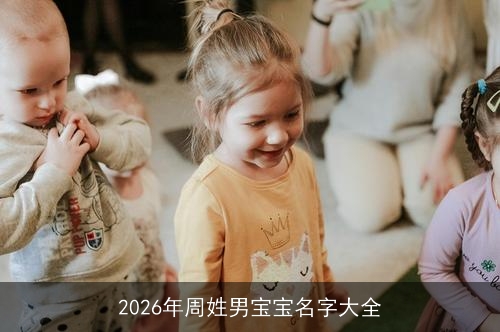 2026年周姓男宝宝名字大全