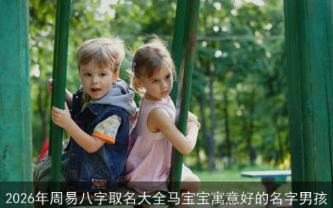 2026年周易八字取名大全马宝宝寓意好的名字男孩