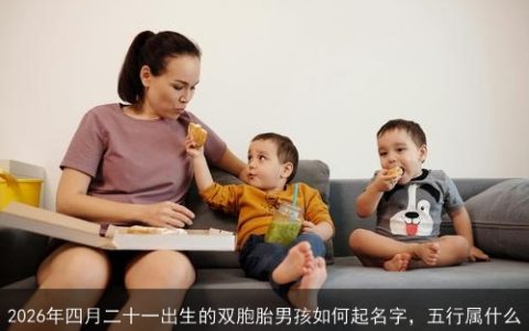 2026年四月二十一出生的双胞胎男孩如何起名字，五行属什么