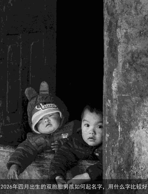 2026年四月出生的双胞胎男孩如何起名字，用什么字比较好