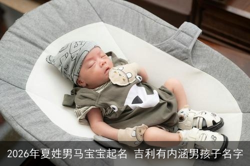 2026年夏姓男马宝宝起名 吉利有内涵男孩子名字