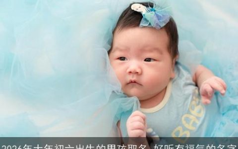 2026年大年初六出生的男孩取名 好听有福气的名字