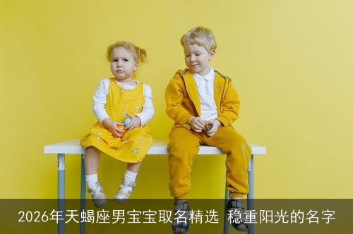 2026年天蝎座男宝宝取名精选 稳重阳光的名字