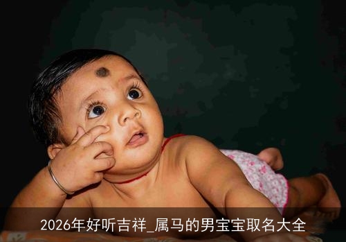 2026年好听吉祥_属马的男宝宝取名大全