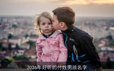 2026年好听的付姓男孩名字