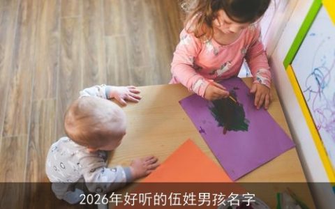 2026年好听的伍姓男孩名字