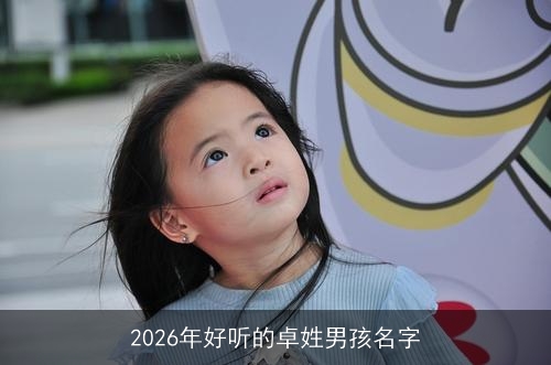 2026年好听的卓姓男孩名字