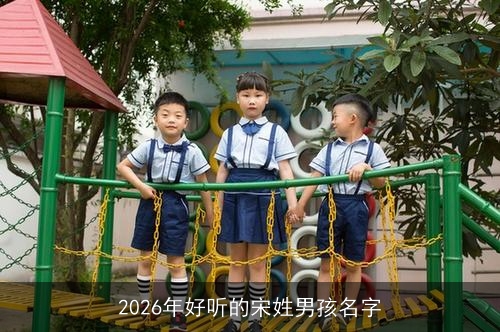 2026年好听的宋姓男孩名字