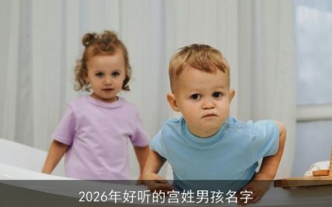 2026年好听的宫姓男孩名字