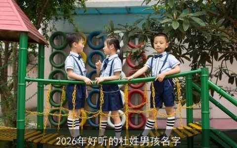 2026年好听的杜姓男孩名字