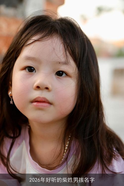 2026年好听的柴姓男孩名字
