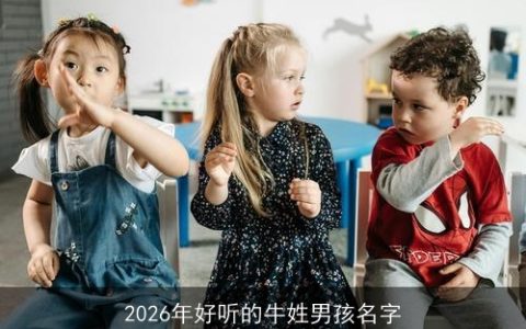 2026年好听的牛姓男孩名字
