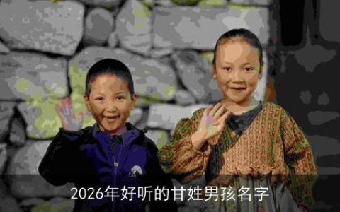 2026年好听的甘姓男孩名字