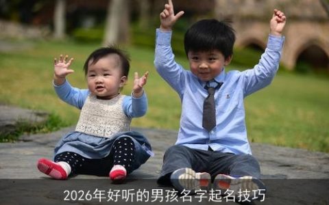 2026年好听的男孩名字起名技巧
