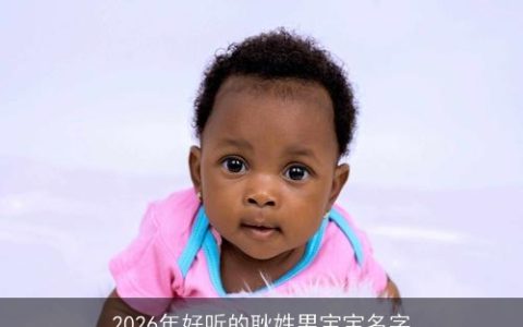 2026年好听的耿姓男宝宝名字
